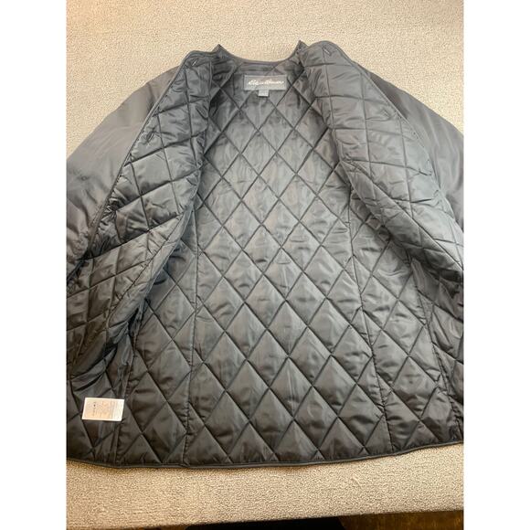 Eddie Bauer Women's S Black Quilted Lined Coat Outerwear Jacket - Picture 9 of 9